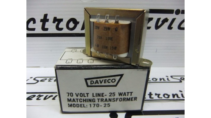Daveco 170-25 transformateur 25 watts 